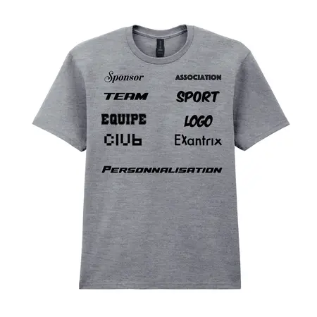 Tee shirt sponsors personnalisé avec logo team