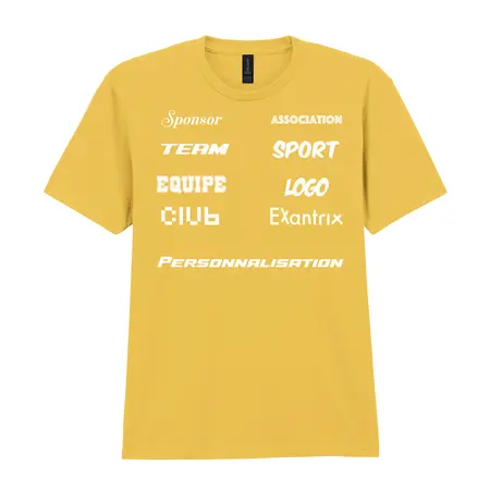 Tee shirt sponsors personnalisé avec logo team