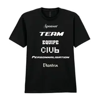 Tee shirt sponsors personnalisé avec logo team