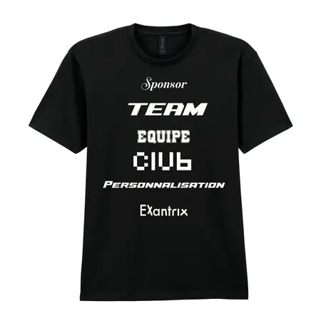Tee shirt sponsors personnalisé avec logo team
