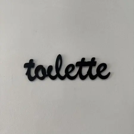 Toilette pour porte en 3d