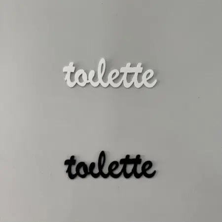 Toilette pour porte en 3d