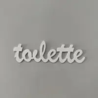 Toilette en 3d pour porte et mur