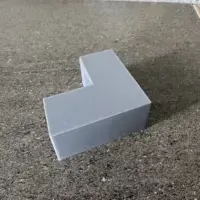 Tuyau carré avec angle coudé sur mesure