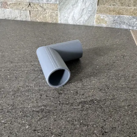 Tuyau coudé à 90 degrés en pla personnalisé