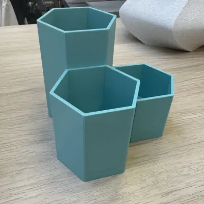 pot a crayon vert impression 3d