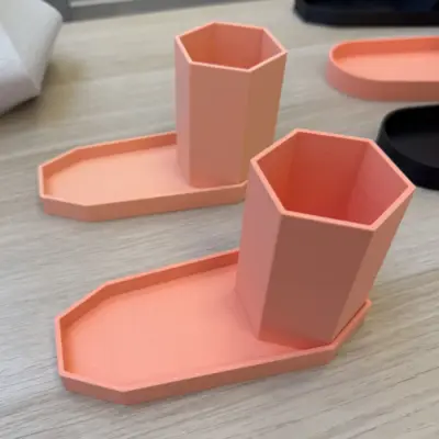 pot à crayon rose taille petit