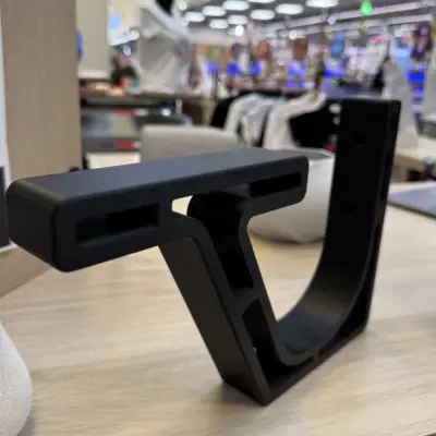 support noir casque moto auto